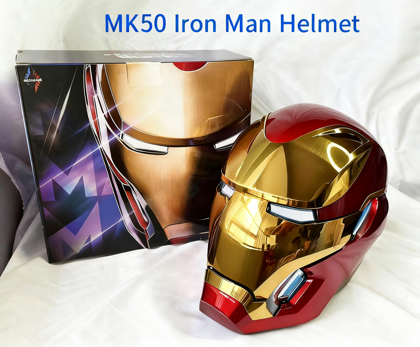 Mechahead MK50 Iron Man Helmet | Wearable 1:1 Collectible with Voice Control