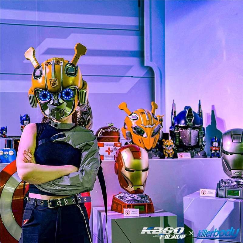 Bumblebee Transformation Helmet | Voice, Touch & Remote Control | 1:1 Wearable Collectible