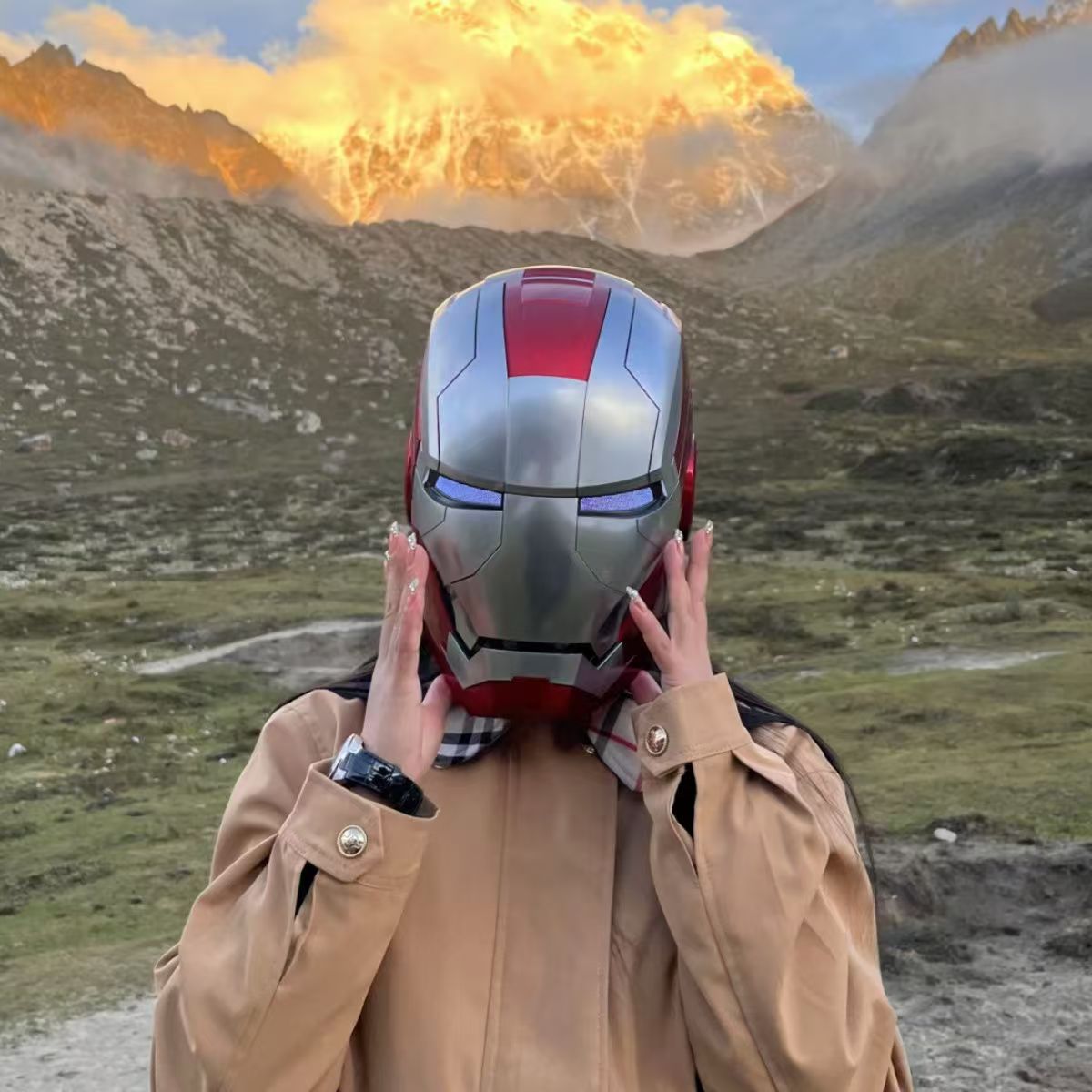 Mechahead Iron Man MK5 Helmet | English Version | Voice Control | 1:1 Wearable Collectible Mask