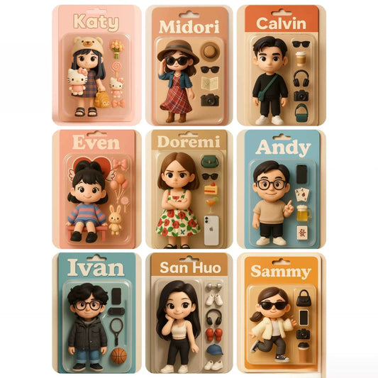 AI Custom 3D Printed Figurine | Personalized Full-Color Resin Character Model (10–12cm)