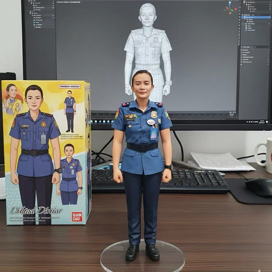 AI Custom 3D Printed Figurine | Full-Color Resin Model Design & Printing Service