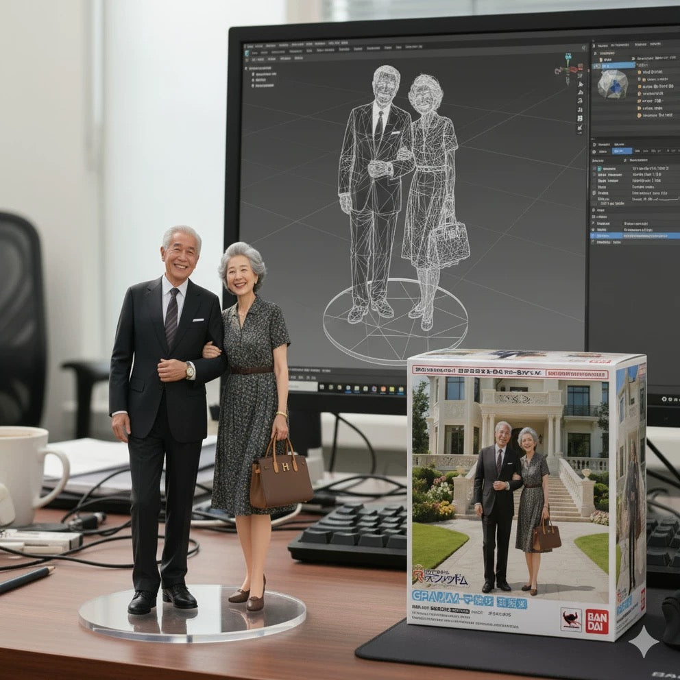 AI Custom 3D Printed Figurine | Full-Color Resin Model Design & Printing Service