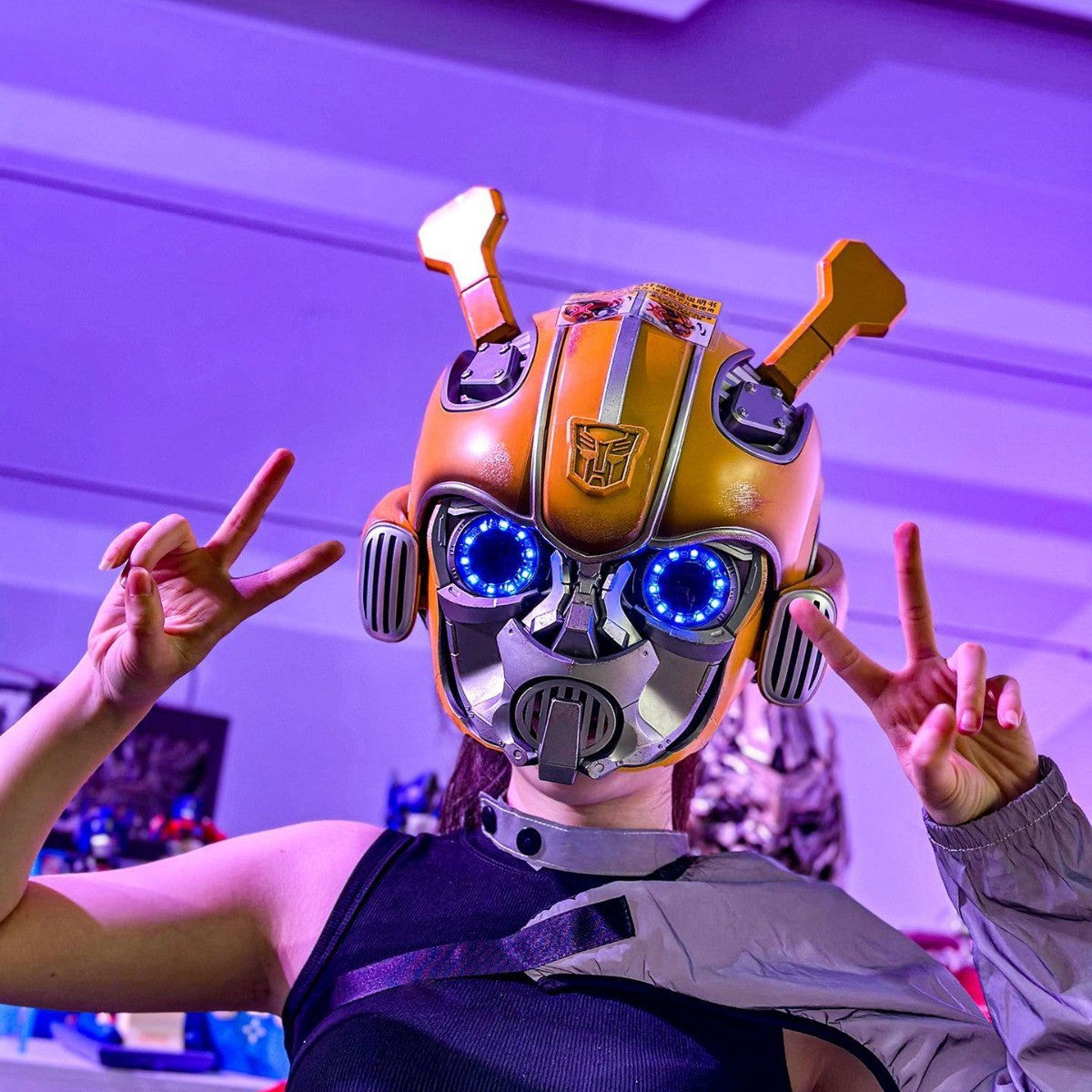 Bumblebee Transformation Helmet | Voice, Touch & Remote Control | 1:1 Wearable Collectible