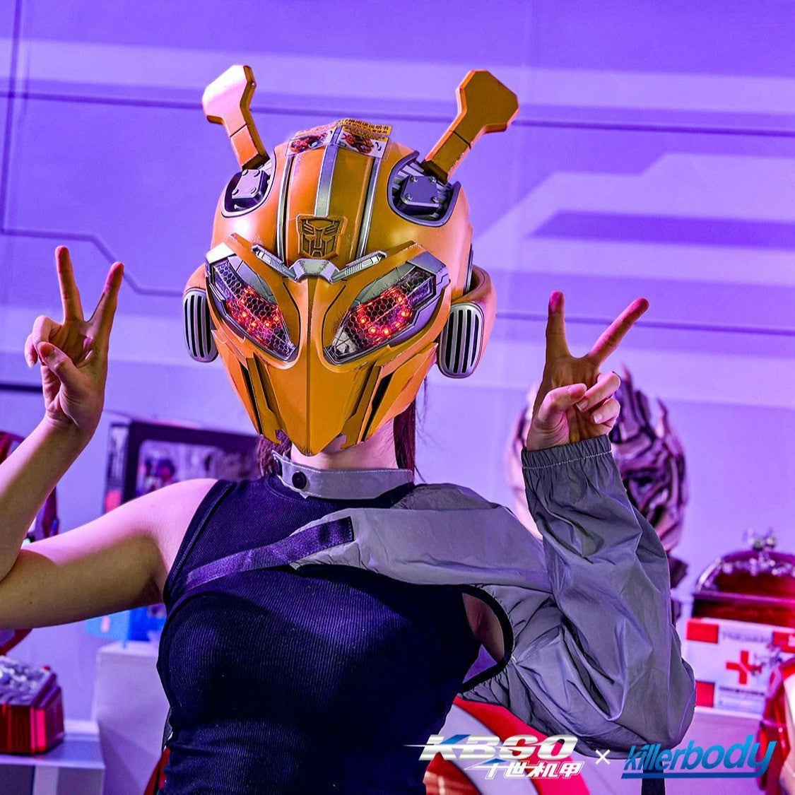 Bumblebee Transformation Helmet | Voice, Touch & Remote Control | 1:1 Wearable Collectible